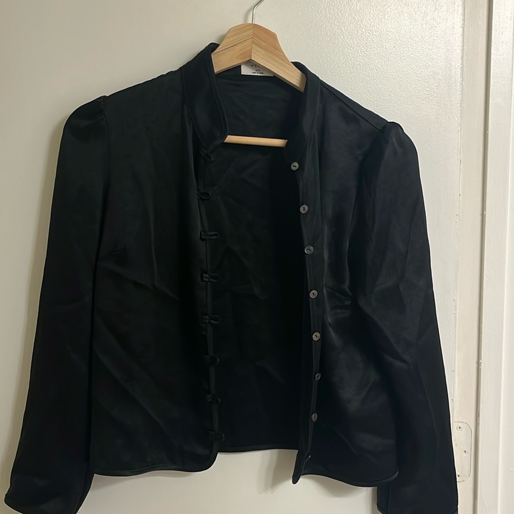 Aritzia Wilfred Silk Button-Down Top, 2XS